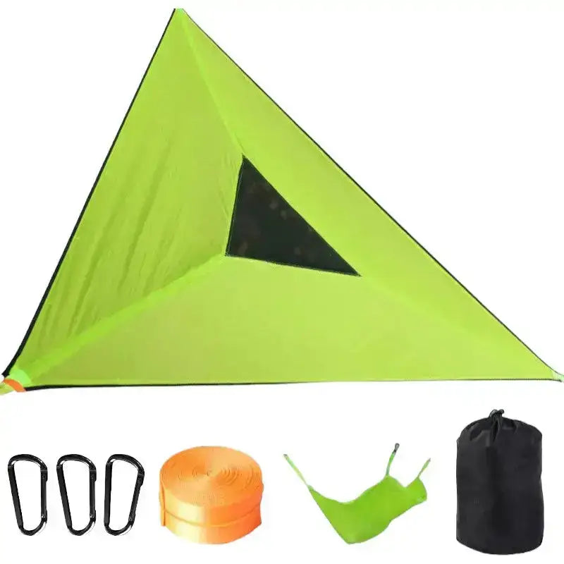 Triangle aerien hamac camping familial