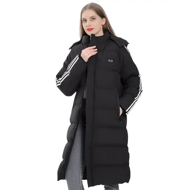 Veste chauffante femme longue dos chauffant