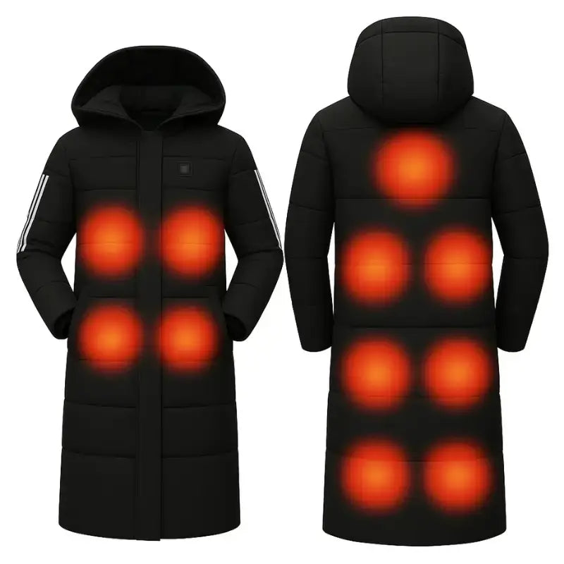 Veste chauffante femme longue dos chauffant