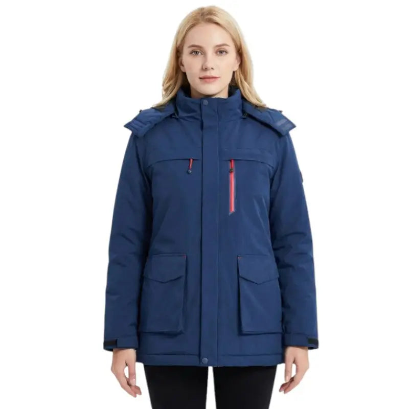 Veste chauffante hiver femme usb 8h autonomie