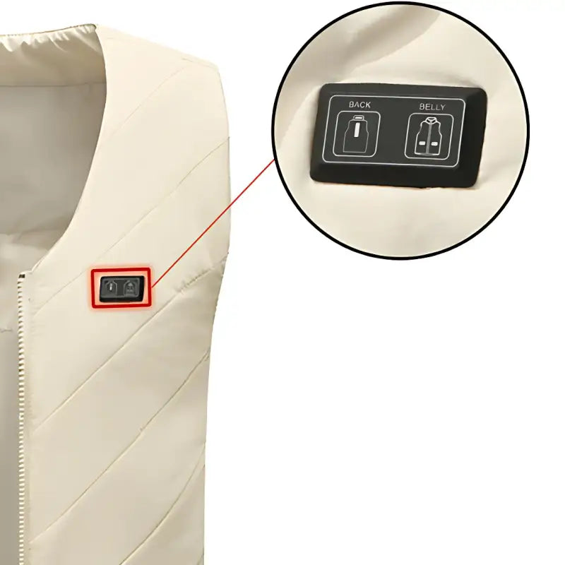 Veste chauffante sans manche femme