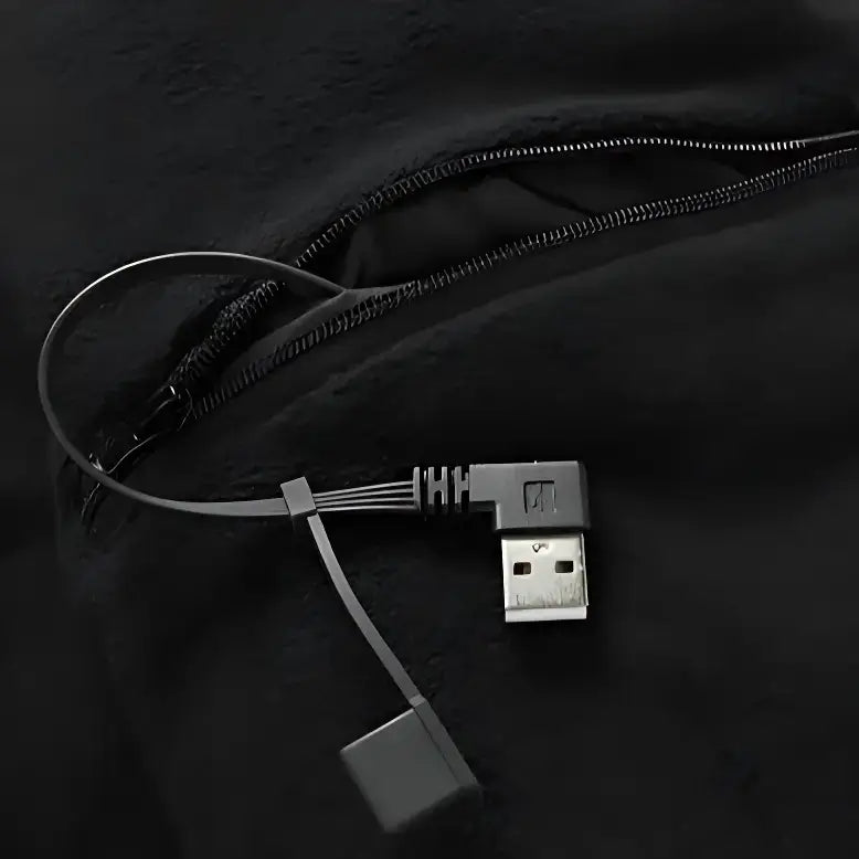 Veste chauffante molleton capuche batterie requise