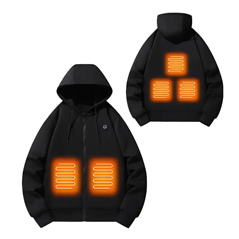 Veste chauffante molleton capuche batterie requise