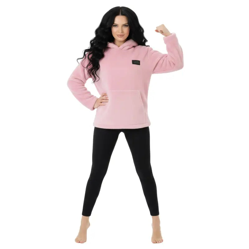 Veste peluche femme chauffante port usb