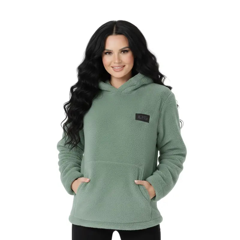 Veste peluche femme chauffante port usb