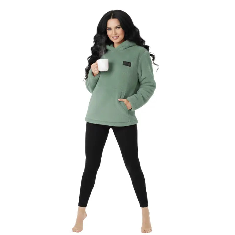 Veste peluche femme chauffante port usb