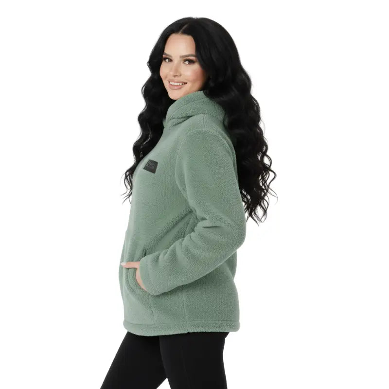 Veste peluche femme chauffante port usb
