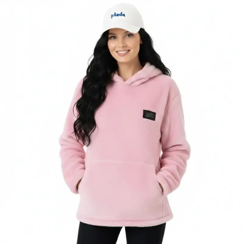 Veste peluche femme chauffante port usb