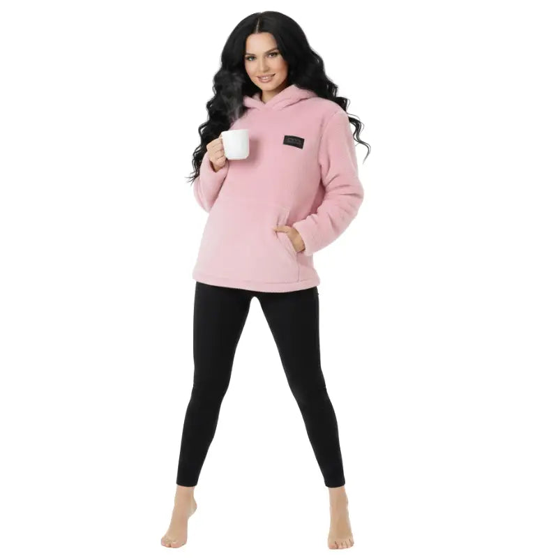 Veste peluche femme chauffante port usb
