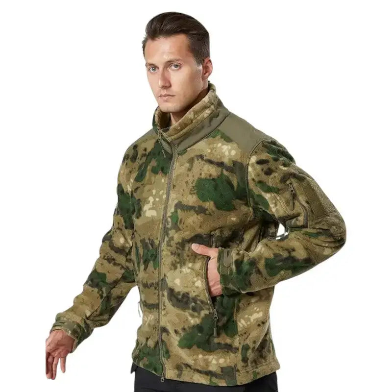 Veste polaire chasse homme multi-poches
