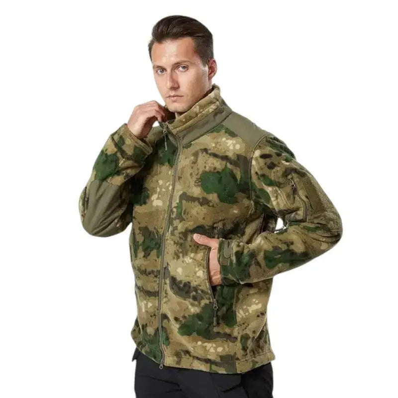 Veste polaire chasse homme multi-poches