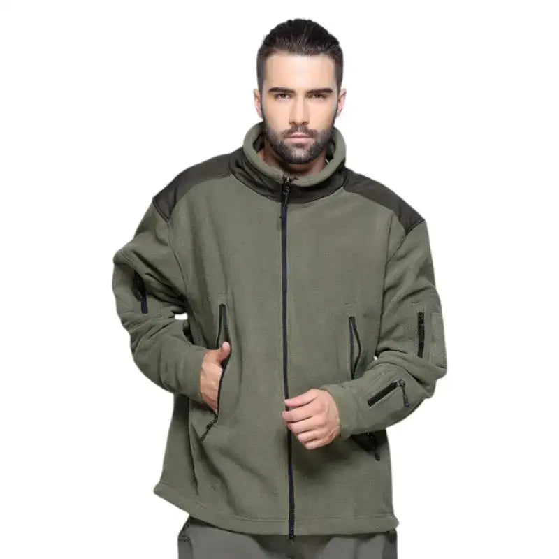 Veste polaire chasse homme multi-poches