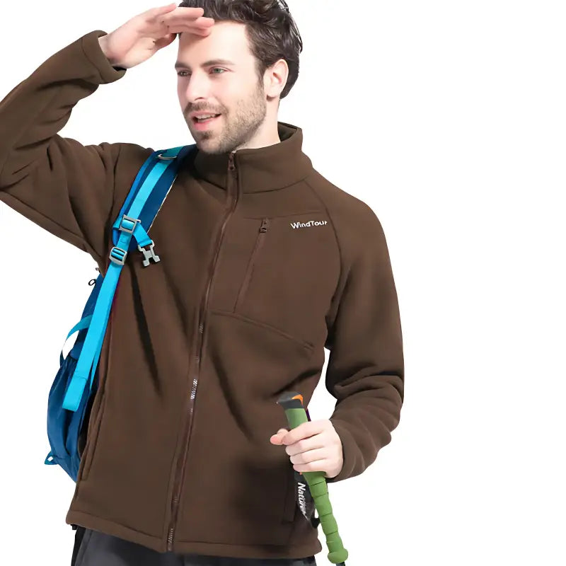 Veste polaire homme coton doublée