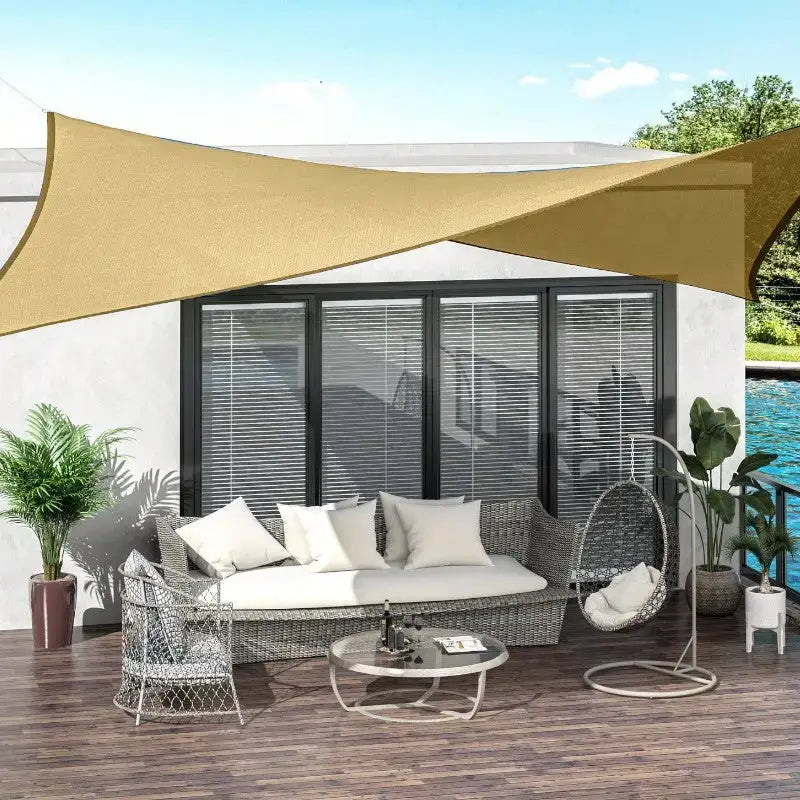 Voile ombrage 4x4 polyéthylène résistant eau