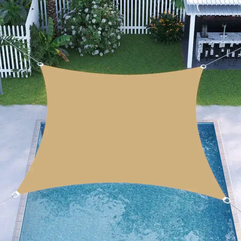 Voile ombrage 4x4 polyéthylène résistant eau