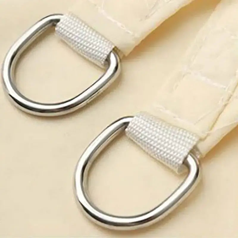 Voile ombrage blanc jardin piscine déco