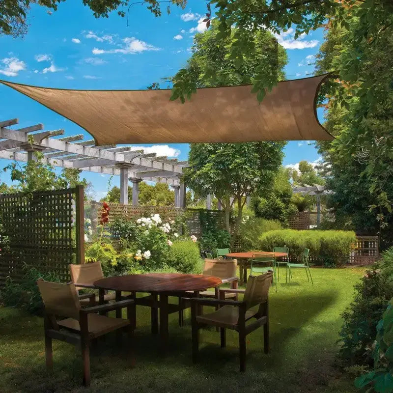 Voile ombrage carré terrasse jardin oxford