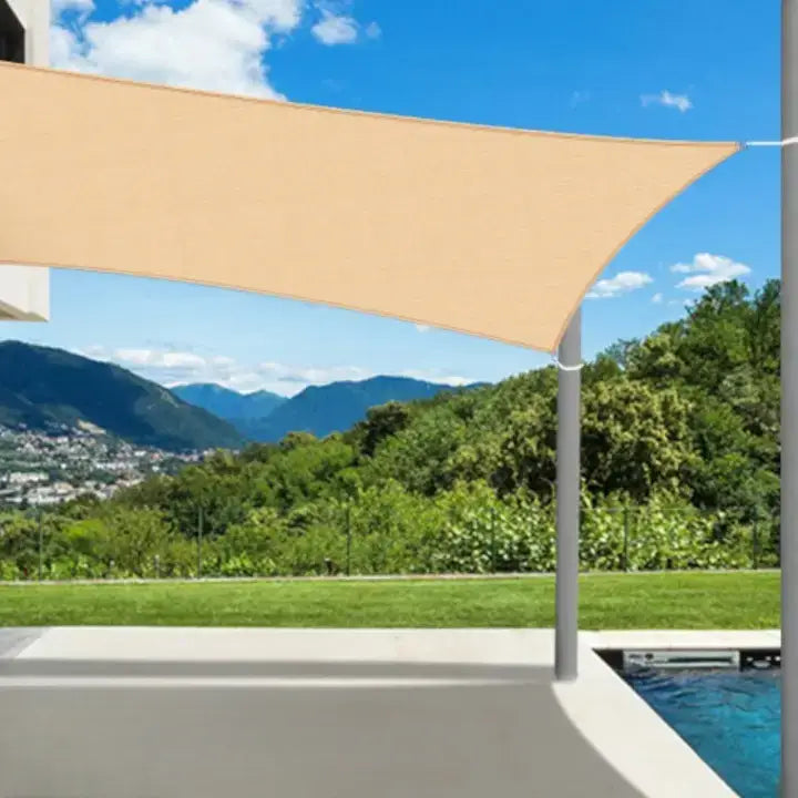 Voile ombrage carré terrasse jardin oxford