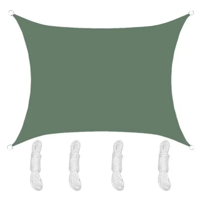 Voile ombrage militaire rectangulaire vert uni