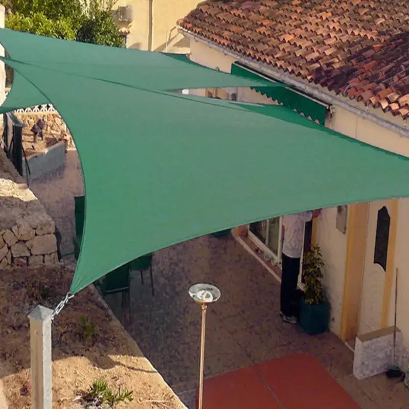 Voile ombrage militaire rectangulaire vert uni