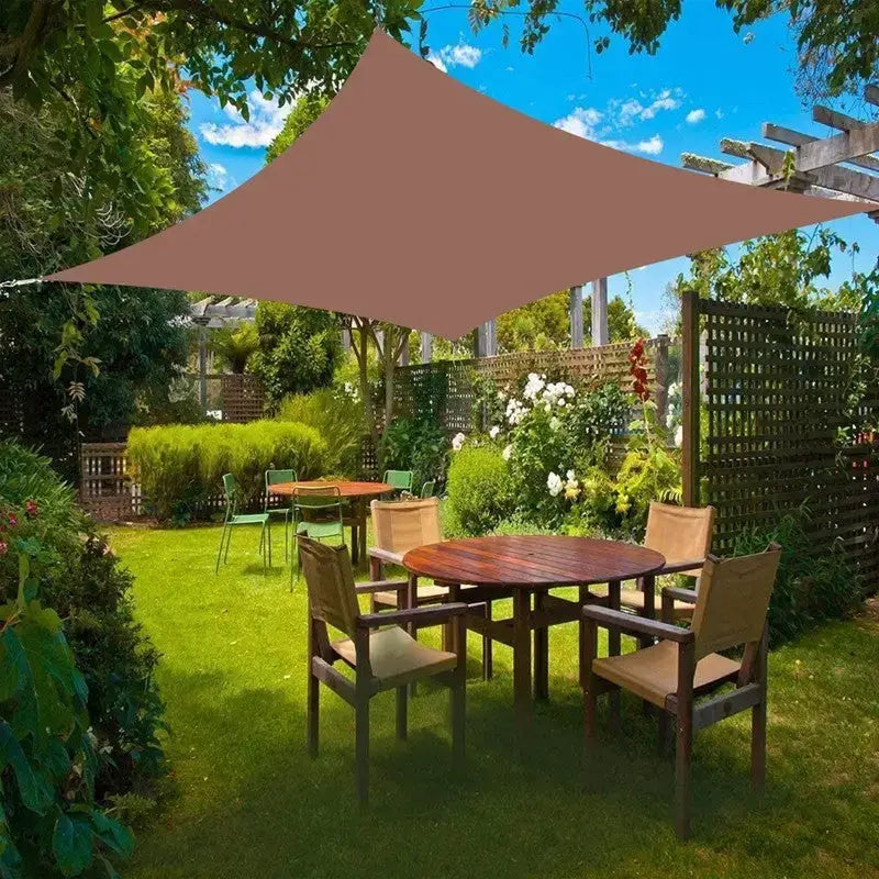 Voile ombrage militaire rectangulaire vert uni